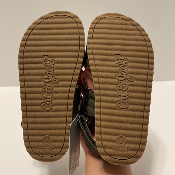 Toddler Boy’s Size 9 Green Strap Hook & Loop Closure Footbed Sandals - Picture 7 of 7